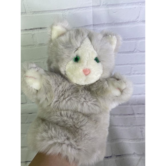 VTG 24K Polar Puff Melissa Puppet Cat Kitten Kitty Special Effects Green Eyes - Picture 4 of 12